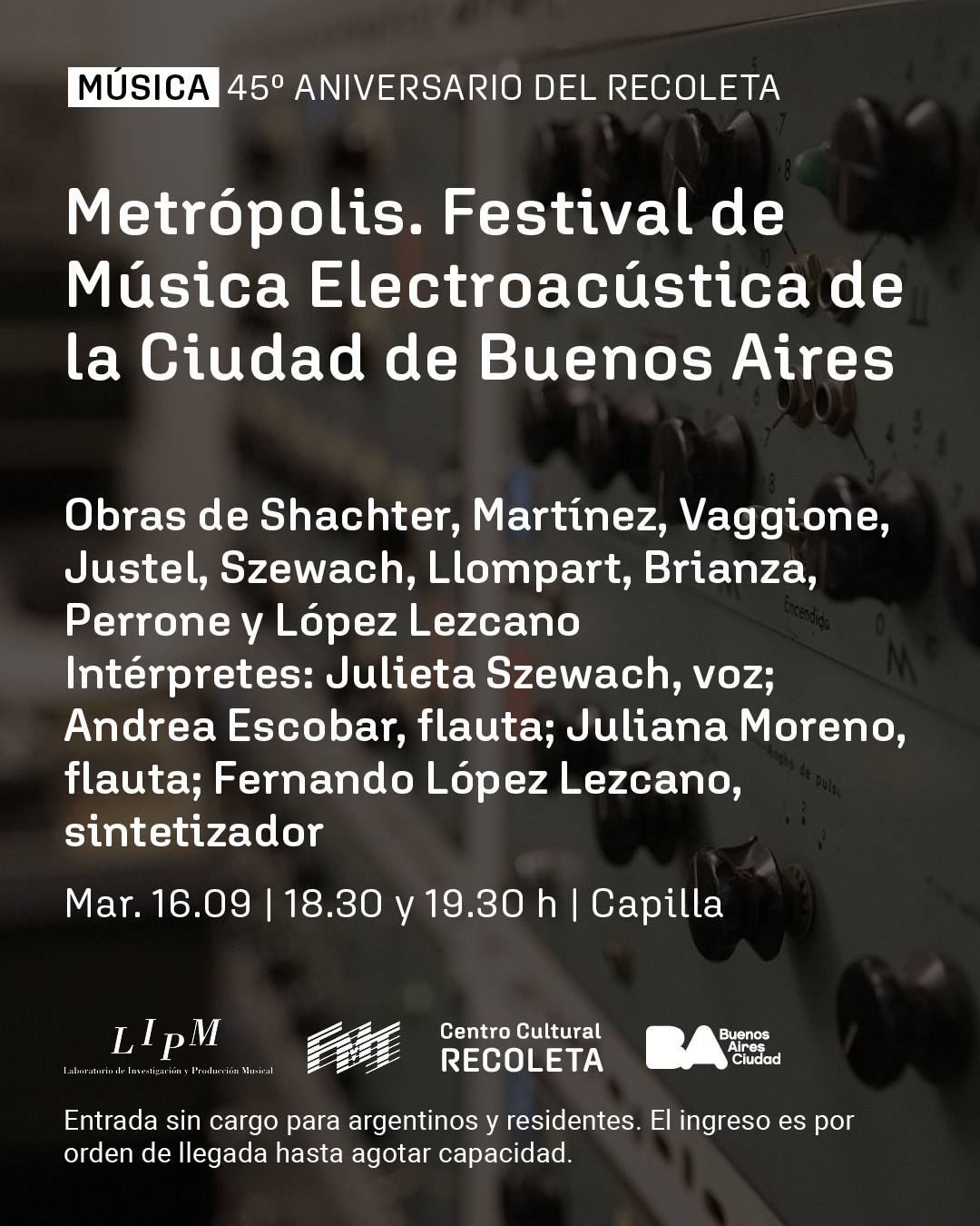 Festival Metrópolis 2025 – Centro Cultural Recoleta