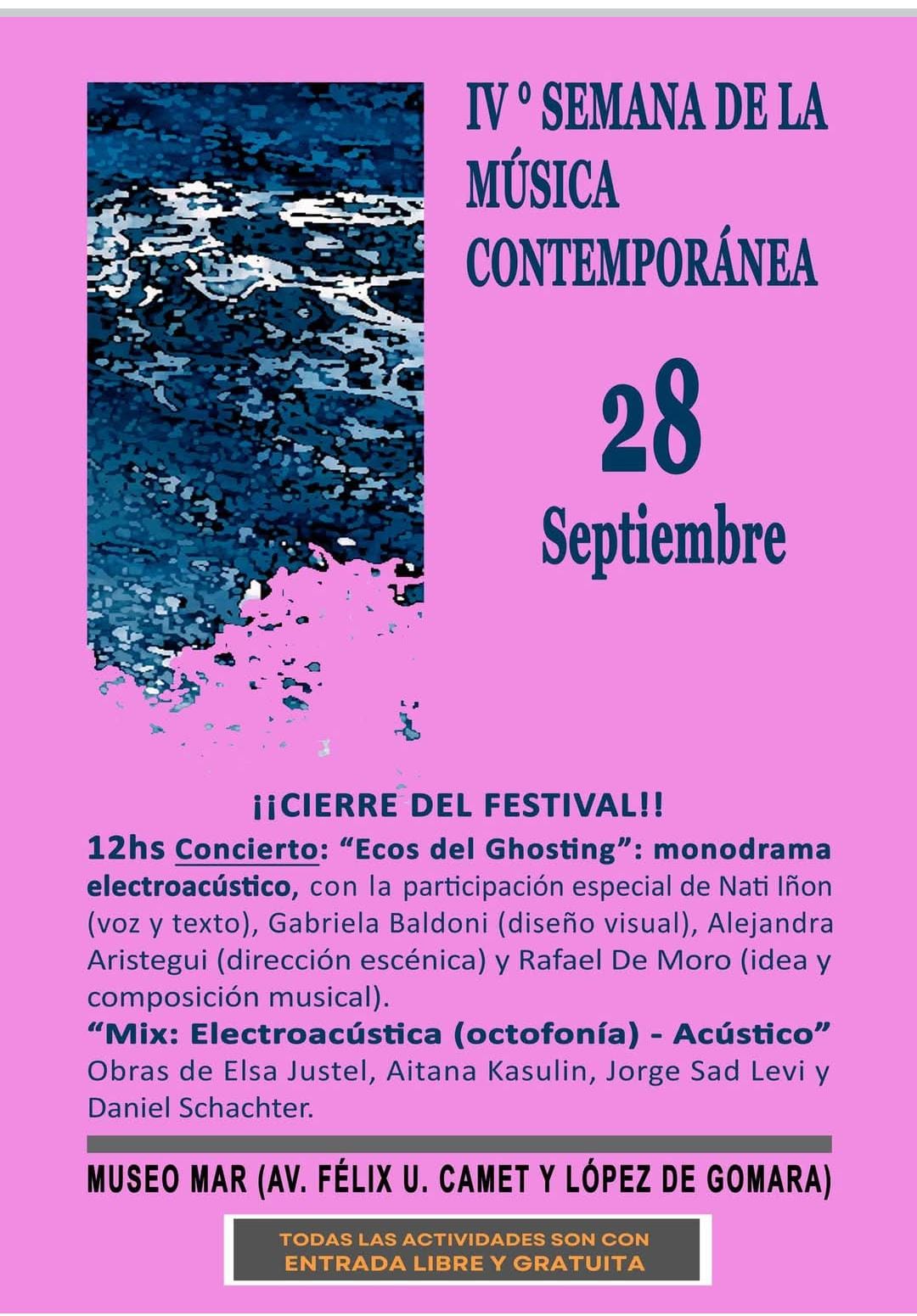Semana de la Música Contemporánea, Mar del Plata 22-28/9/2025